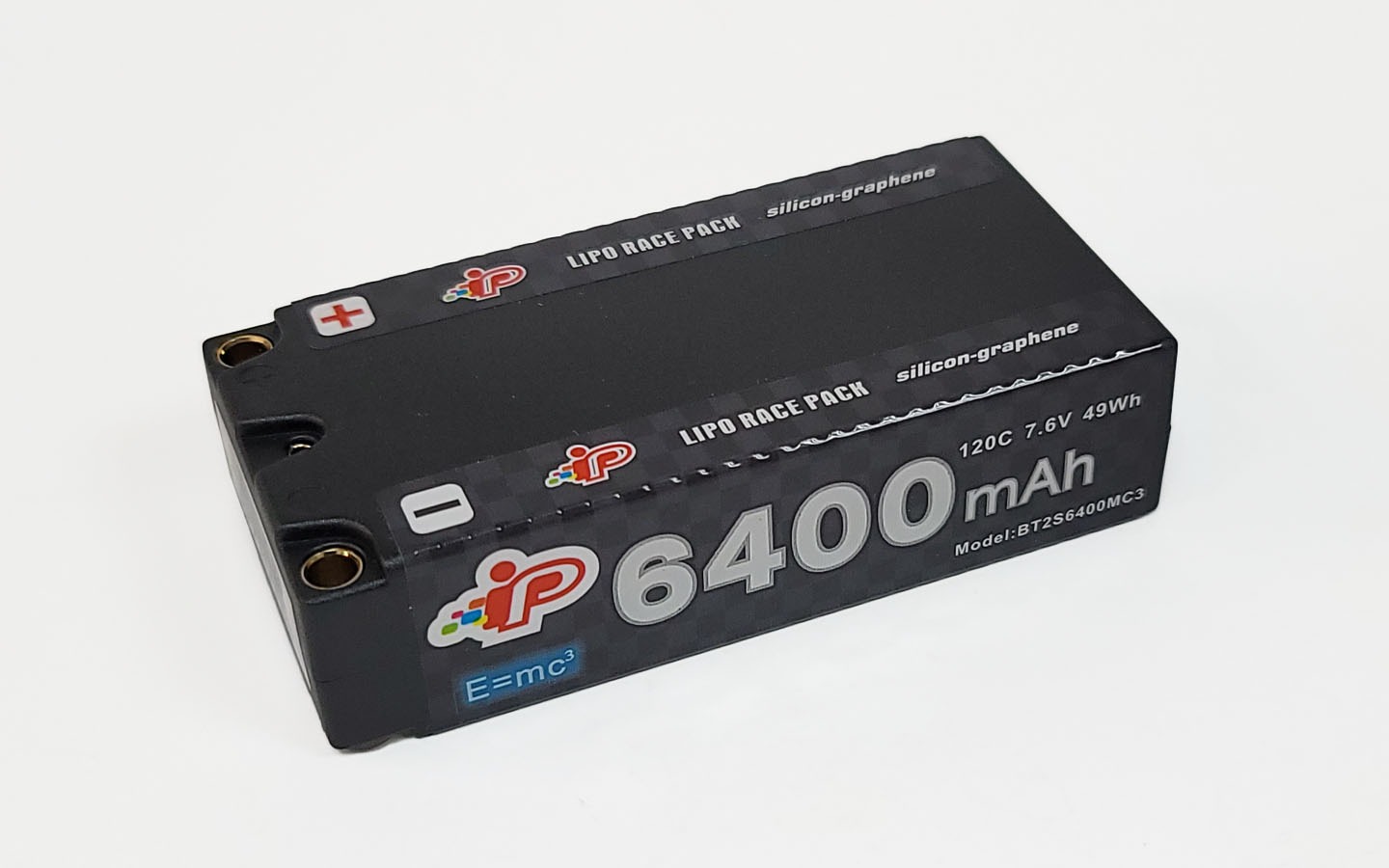 IP 6400mAh 120C 7.6V 2S Intellect Graphene 2024 "MC3" HV Shorty LiPo (5mm, 220g) 1 IP 6400mAh 120C 7.6V 2S Intellect Graphene 2024 "MC3" HV Shorty LiPo (5mm, 220g)