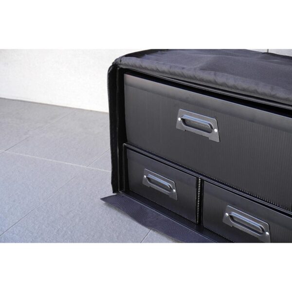 Koswork 1/10 Compact 3 Drawer PP Frame Buggy Bag (1/10, 1 Large & 2 Medium)