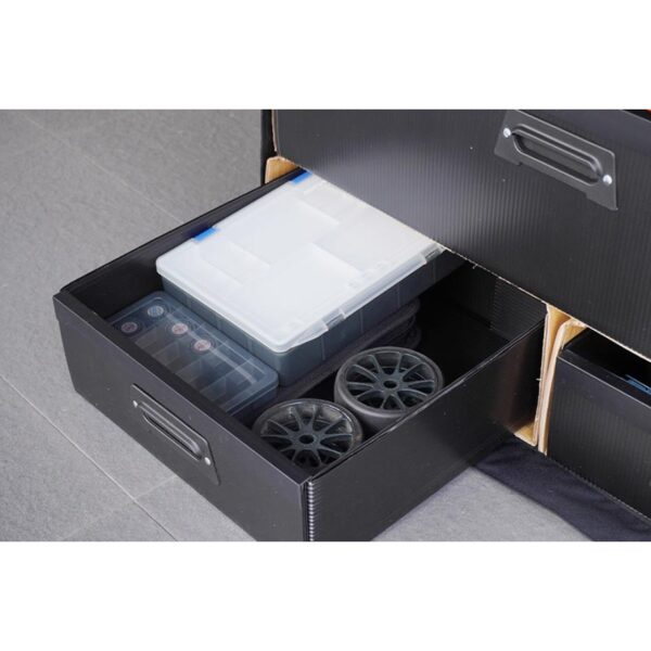 Koswork 1/8 GT Compact 3 Drawer Car Bag (1/8 GT, 1 Large & 2 Medium)
