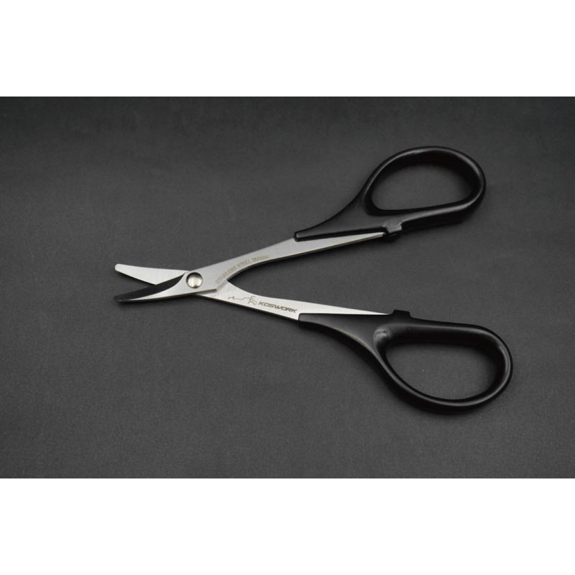 Koswork Lexan Karosserie Gebogene Schere 1 Koswork Lexan Body Curved Scissors