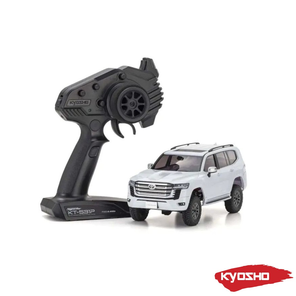 Toyota Mini-Z Kyosho Mini-Z 4x4 Toyota Land Cruiser 300 Precious White Pearl RTR 1:24 RC Crawler** 3 Kyosho Mini-Z 4x4 Toyota Land Cruiser 300 Precious White Pearl RTR 1:24 RC Crawler**