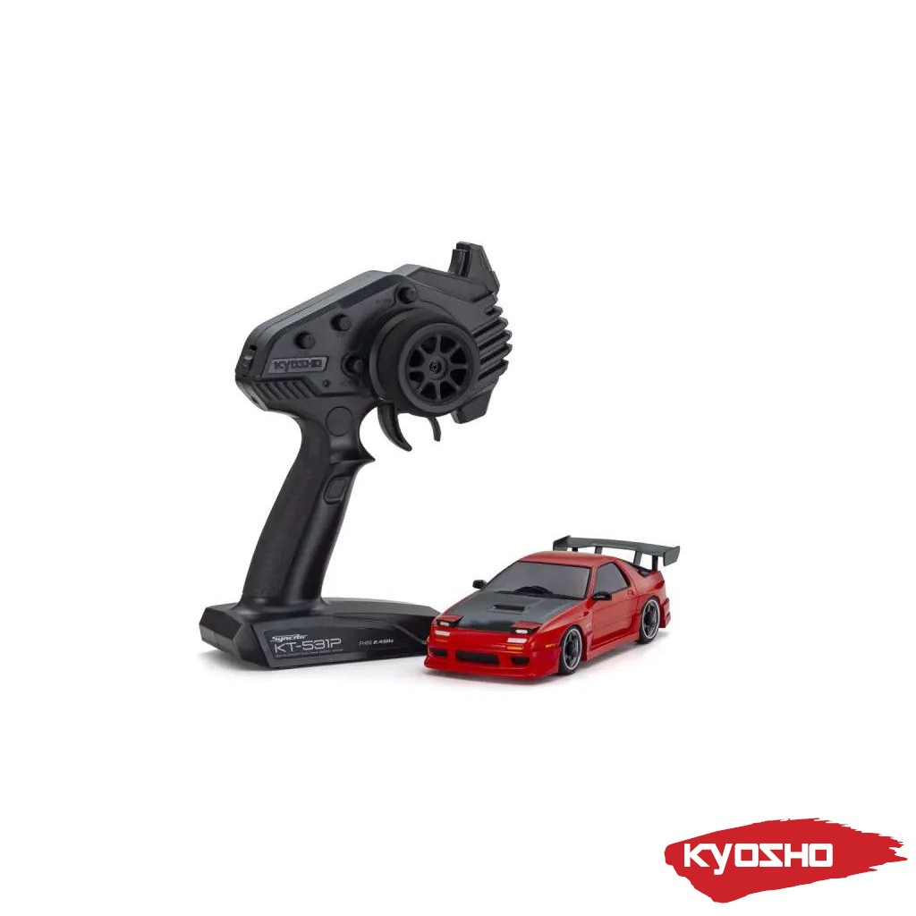 Kyosho Mini-Z AWD Mazda Savanna RX-7 FC3S Aero Readyset - Punane - 32646R 4 Kyosho Mini-Z AWD Mazda Savanna RX-7 FC3S Aero Readyset - Punane - 32646R