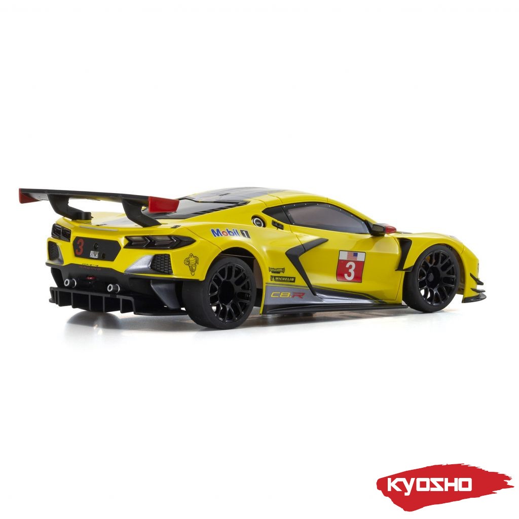 Kyosho Mini-Z RWD MR-03 Chevrolet Corvette C8.R RTR 1:28 RC Auto Kollane 4 Kyosho Mini-Z RWD MR-03 Chevrolet Corvette C8.R RTR 1:28 RC Auto Kollane
