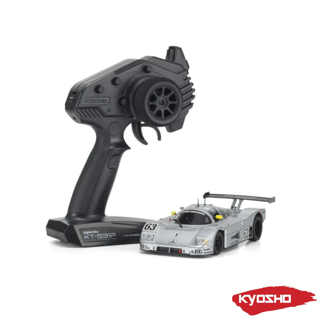 Kyosho Mini-Z RWD MR-03 Sauber Mercedes C9 No.63 LM 1989 Readyset 4 Kyosho Mini-Z RWD MR-03 Sauber Mercedes C9 No.63 LM 1989 Readyset