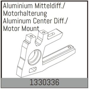 Motor Mount Center Diff AL (1330336) Absima