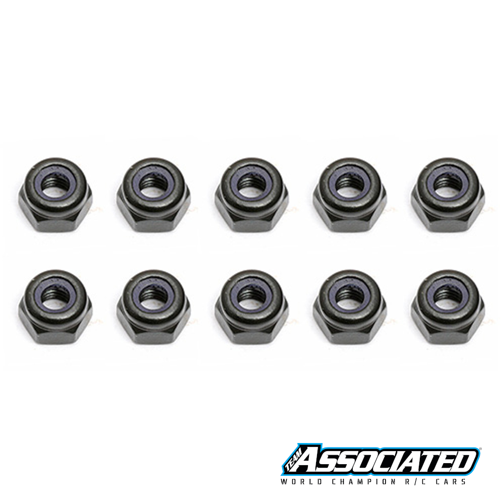 Mutrid M3 Nylock Teras Must (10) - Team Associated 25215 1 Nut M3 Nylock Steel Black (10) - Team Associated 25215