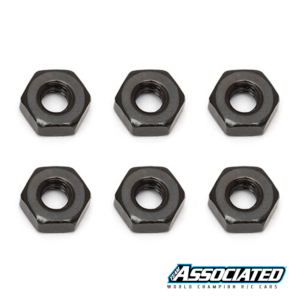 Nuts M3 Steel Black (6) - Team Associated 91477