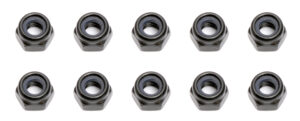 Nuts M4 Nylock (10) - Black - Team Associated 89216