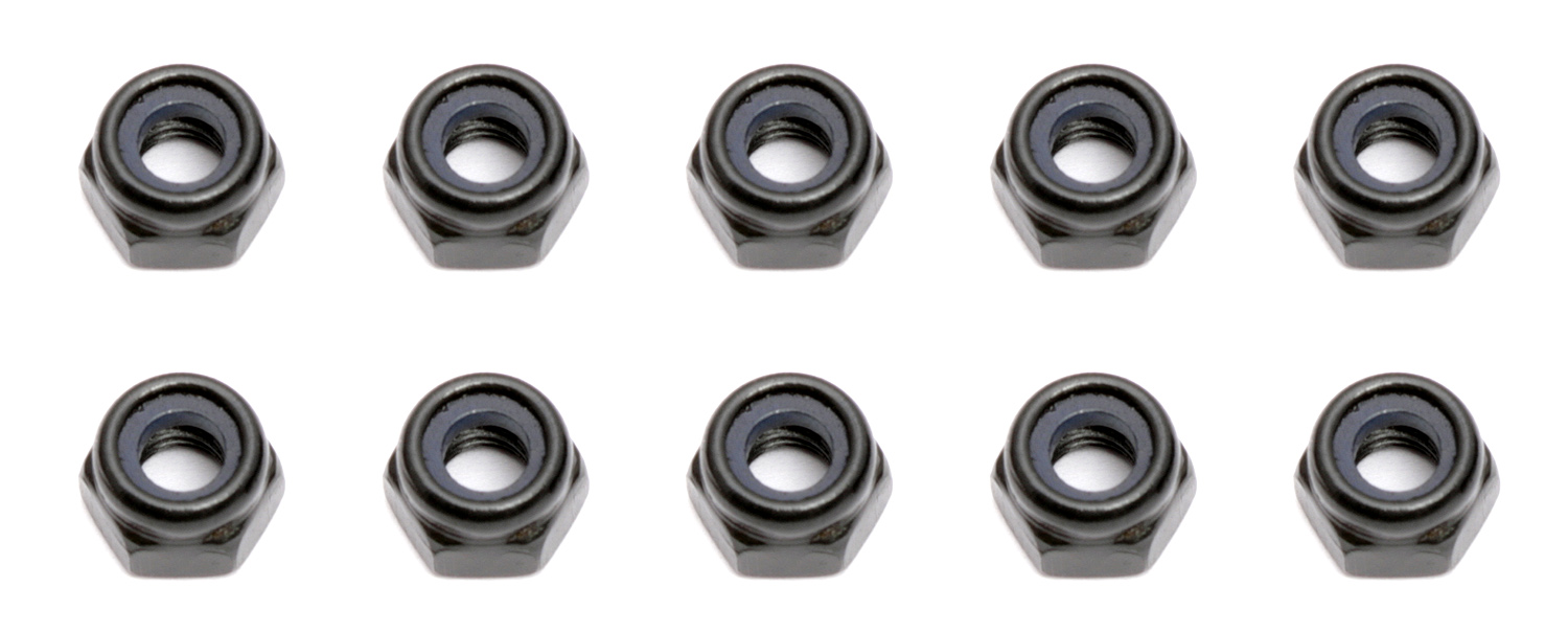 Mutter M4 Nylock (10) - Must - Team Associated 89216 1 Nuts M4 Nylock (10) - Black - Team Associated 89216