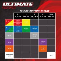 Shock Pistons 16mm 8x1.2mm angeled (2) (UR1711) Ultimate Racing