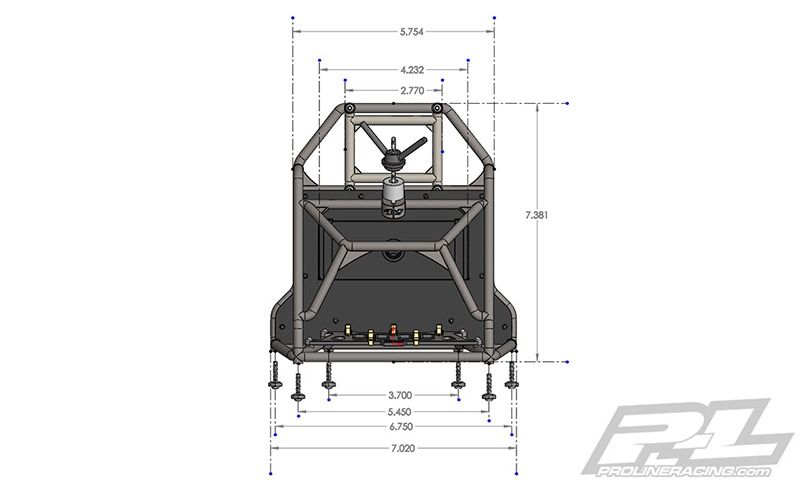 Pro-Line Back-Half Cage For 1:10 Crawler Body 10 Pro-Line Back-Half Cage For 1:10 Crawler Body