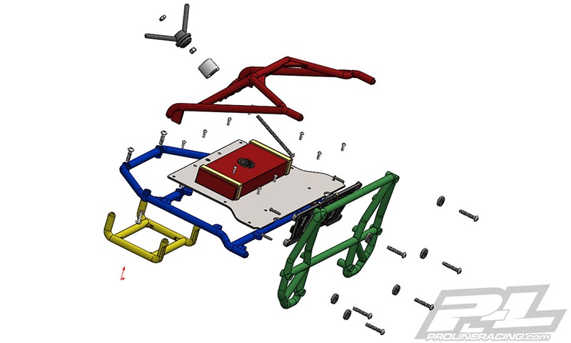 Pro-Line Back-Half Cage For 1:10 Crawler Body 8 Pro-Line Back-Half Cage For 1:10 Crawler Body