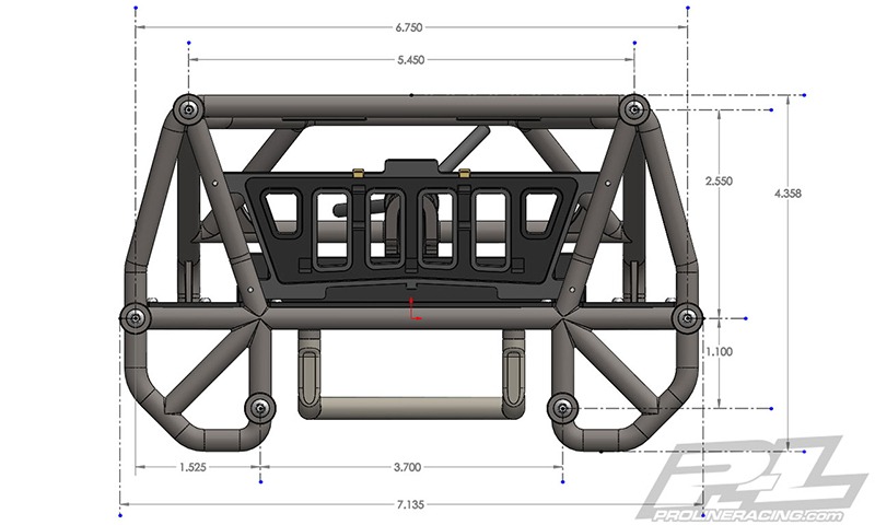 Pro-Line Back-Half Cage For 1:10 Crawler Body 11 Pro-Line Back-Half Cage For 1:10 Crawler Body