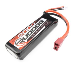 2000mAh 30C 7.4V 2S Ruddog Lipo 1/14 RTR cars (88x28x16mm, T-Plug)