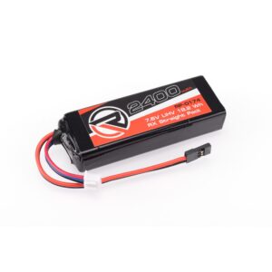 2400mAh 7.6V 18.2Wh RUDDOG LiHV RX Straight Pack