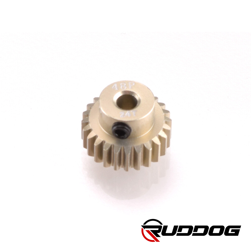 Ruddog 24T 48dp Alu Ritzel #RP-0024 1 Ruddog 24T 48dp Alu Pinion #RP-0024