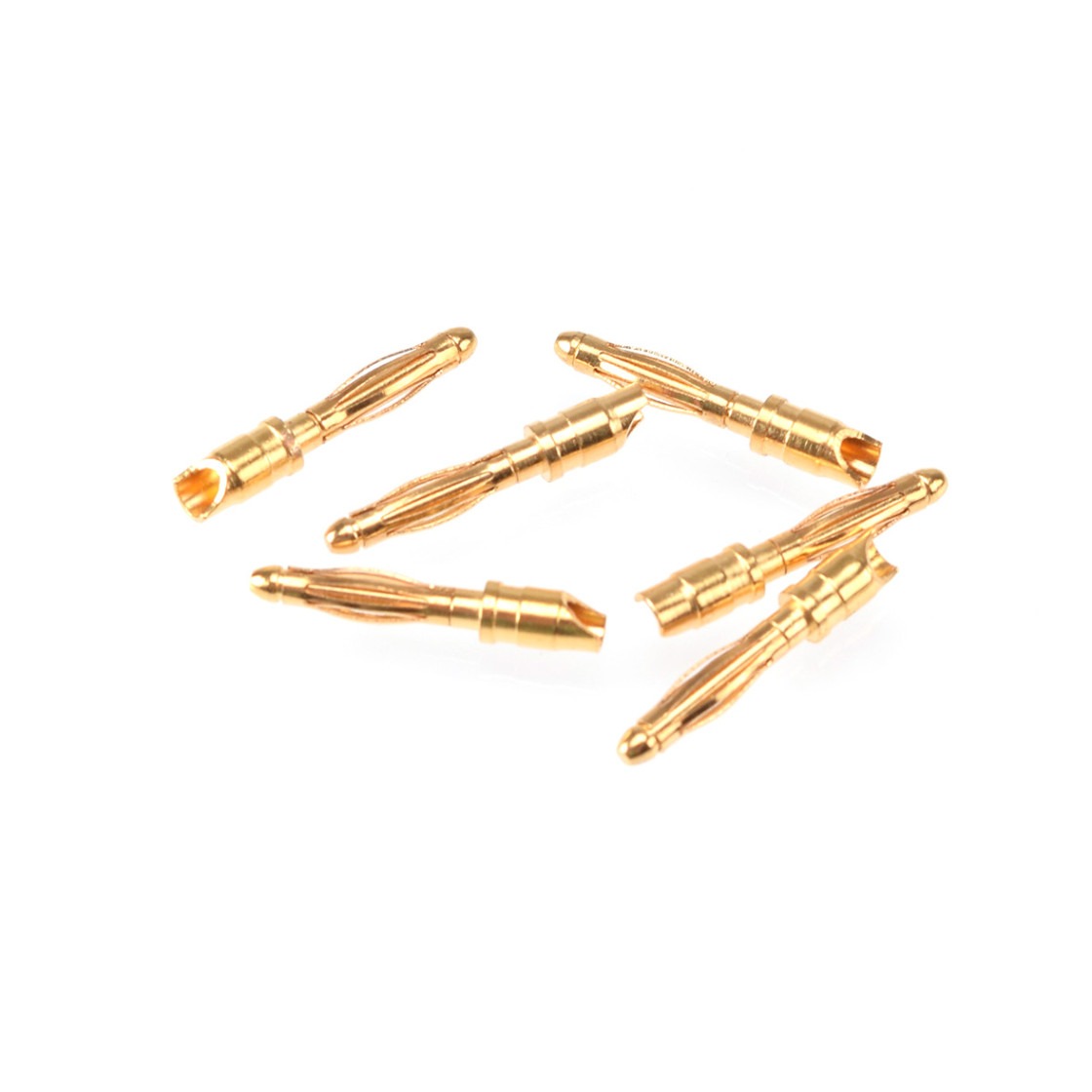 RUDDOG 2mm Gold Plug Male (6pcs) 1 RUDDOG 2mm Gold Plug Male (6pcs)