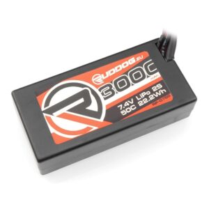 3000mAh 50C 7.4V 2S Ruddog Lipo Short Stick Pack Battery (T-Plug)