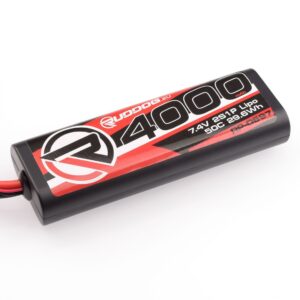 Ruddog 4000mAh 50C 7.4V LiPo 2S Round Stick Pack Battery (Tamiya-Plug)