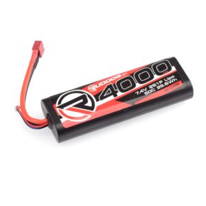 4000mAh 50C 7.4V 2S Ruddog Lipo Round Stick Pack Battery (T-Plug)