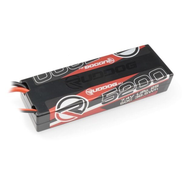 5200mAh 50C 7.4V 2S Ruddog Lipo Stick Pack Battery (T-Plug)