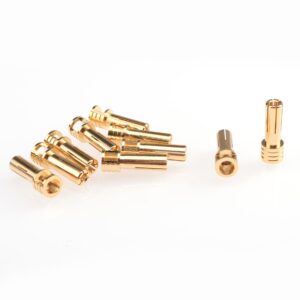 RUDDOG 5mm Gold Cooling Head Bullet Plugs (10pcs) - RP-0311