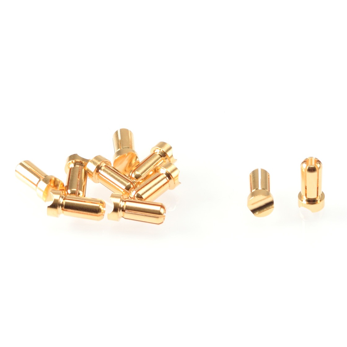 RUDDOG 5mm Gold Plug Male Short (10pcs) 1 RUDDOG 5mm Gold Plug Male Short (10pcs)