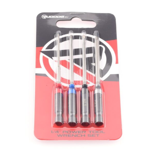 RUDDOG Metric Hex 1/4" Power Tool Wrench Set (1.5 | 2.0 | 2.5 | 3.0mm)