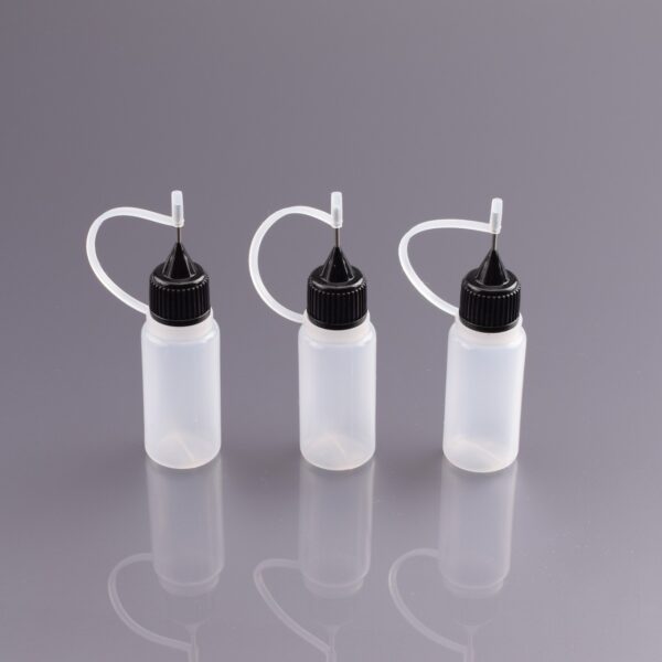 RUDDOG Steel Tip CA Glue Bottles (3pcs | 10ml | Empty)