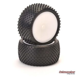 Schumacher MINI DART Yellow 1/10 Buggy Pre-Glued Tyres (2) #U6835