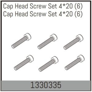 Screws Cap Head M4x20mm (6) (1220335) Absima