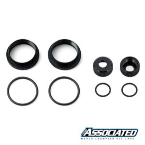 Shock Collar and Seal Retainer Set 16mm - Black - Team Associated 81492