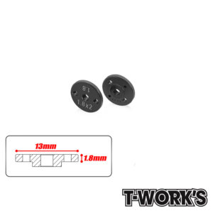 Shock Piston 13x1.8mm | 2x1.8mm Machined - T-Work's TE-242-B-1.8