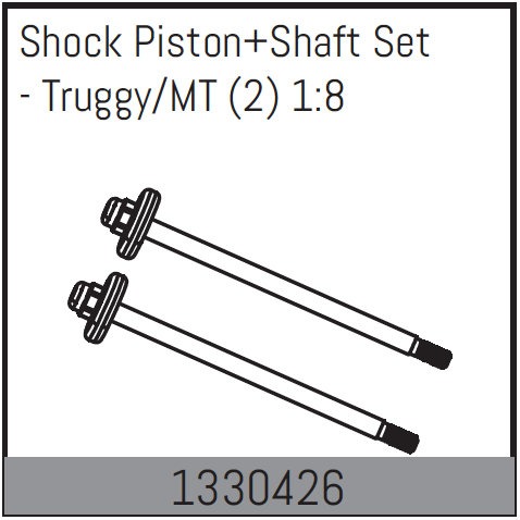 Shock Piston+Shaft Set (1330426) Absima 1 Shock Piston+Shaft Set (1330426) Absima