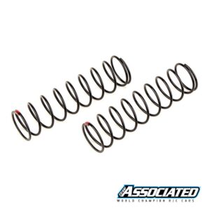 Shock Springs Rear V2 - 4.7 lb/in, L86, 10.0T, 1.6D Red - Team Associated 81237