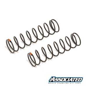 Shock Springs Rear V2 - 4.9 lb/in, L86, 9.5T, 1.6D Orange - Team Associated 81238