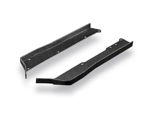 Xray Xb4 Carbon Fiber Chassis Side Guard L+R - Narrow Front - V2