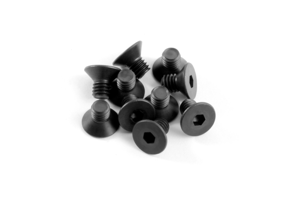 Screws FHCS M4x6mm (10) (903406) Xray