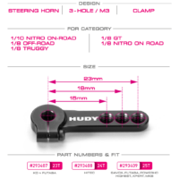 Servo Horn 25T (293409) Hudy