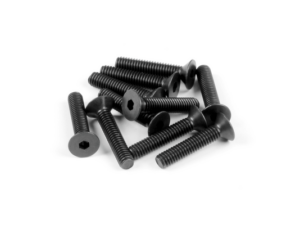 Screws M4x20mm FHCS (10) Xray