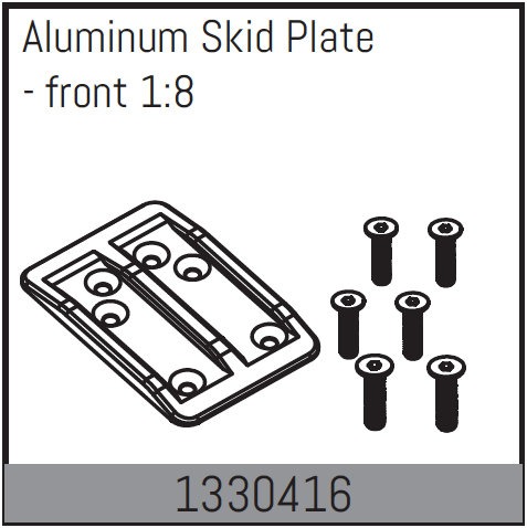 Skid Plate AL Front (1330416) Absima 1 Skid Plate AL Front (1330416) Absima