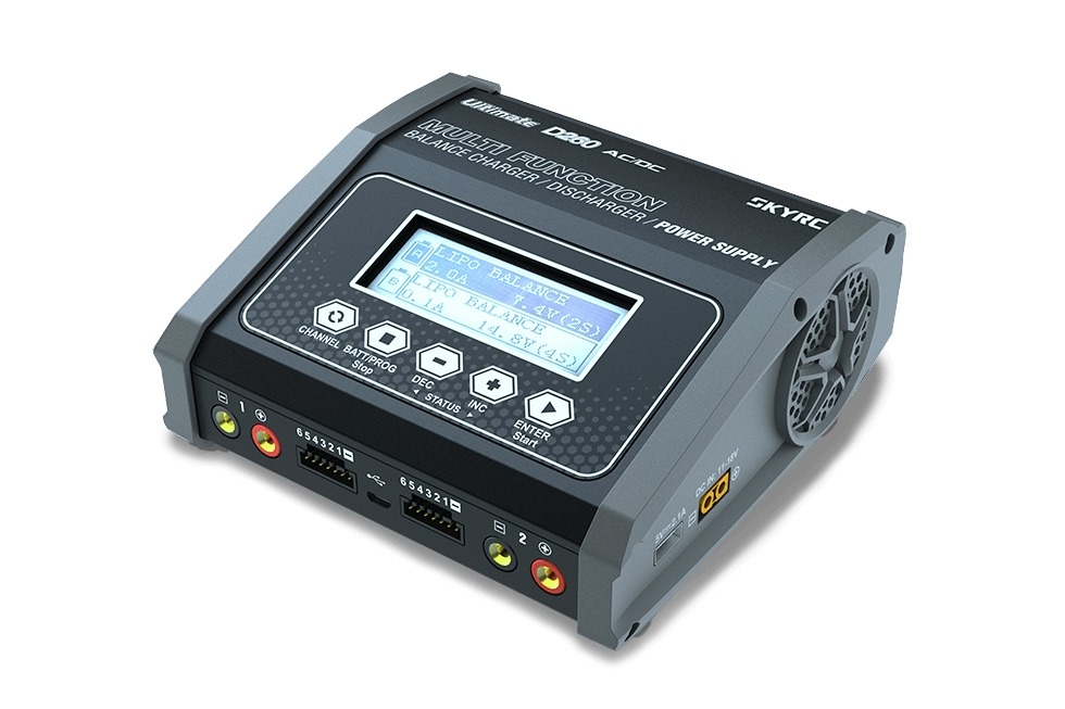 SkyRC D260 AC/DC kahekanaliline nutikas laadija – 2 × 130W / 14A 2 SkyRC D260 AC/DC kahekanaliline nutikas laadija – 2 × 130W / 14A
