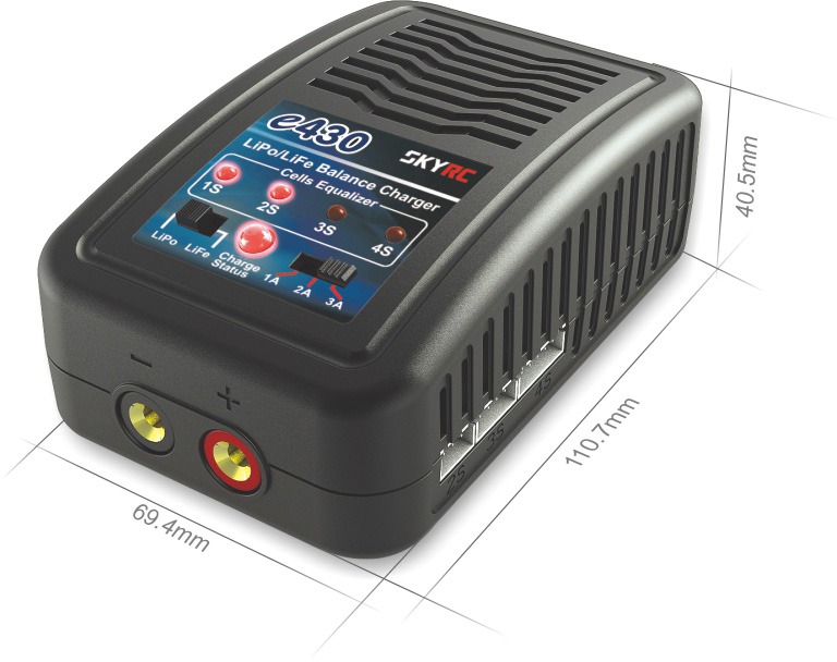 SkyRC e430 AC balansseeriv laadija – 30W / 3A 2 SkyRC e430 AC balansseeriv laadija – 30W / 3A