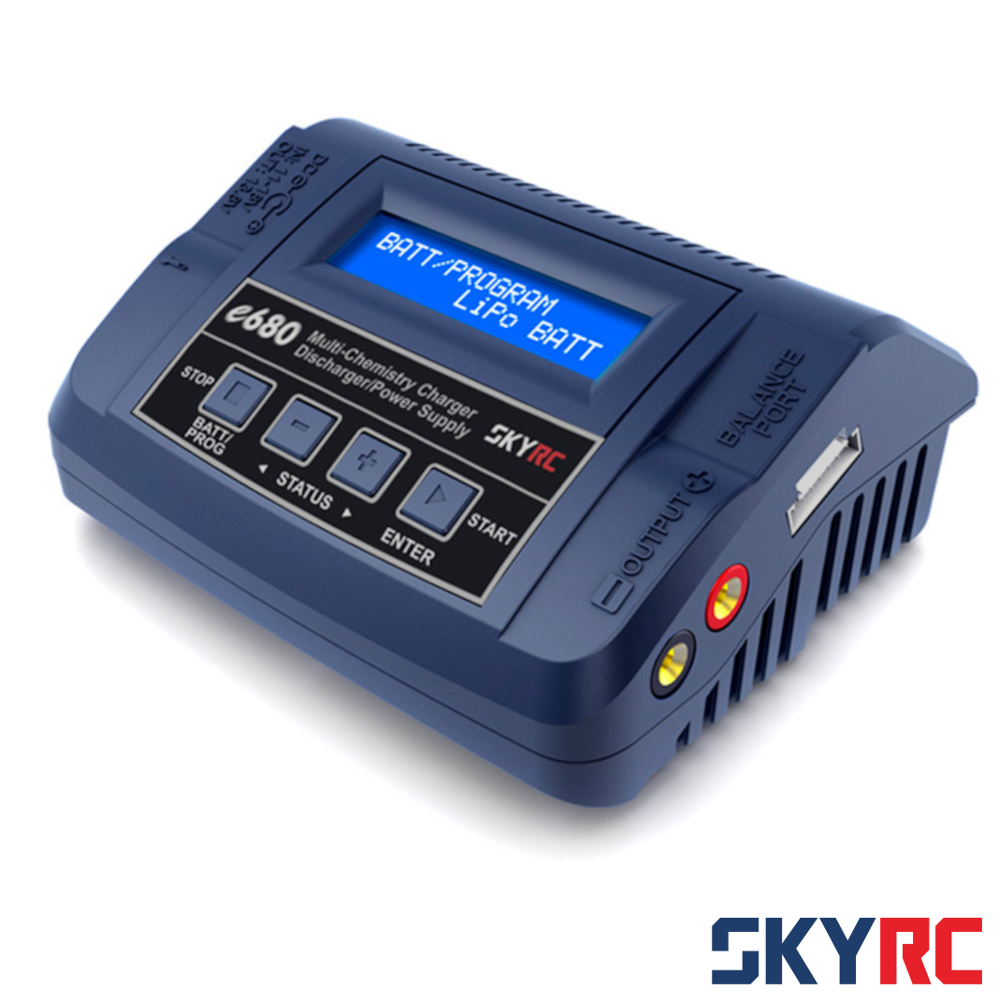 SkyRC e680 AC/DC nutikas balansseeriv laadija – 80W 8A Multi-Chemistry Charger 1 SkyRC e680 AC/DC Smart Balance Charger - 80W 8A Multi-Chemistry Charger