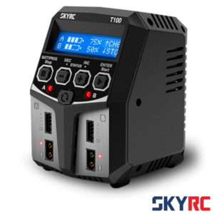 SkyRC T100 AC Dual Channel Balance Charger - 2 × 50W / 5A