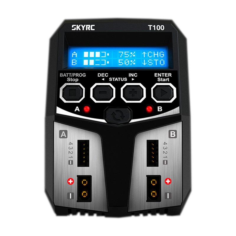 SkyRC T100 AC Dual Channel Balance Charger – 2 × 50W / 5A 3 SkyRC T100 AC Dual Channel Balance Charger - 2 × 50W / 5A