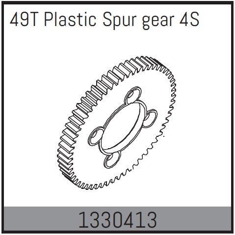 Spur Gear 49T 4S (1330413) Absima 1 Spur Gear 49T 4S (1330413) Absima