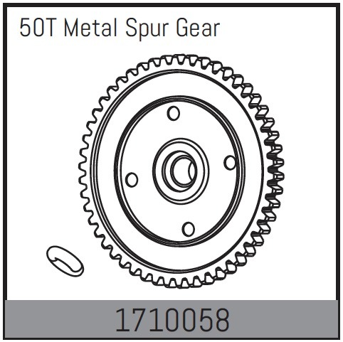 Spur Gear 50T Metal (1710058) Absima 1 Spur Gear 50T Metal (1710058) Absima
