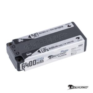 Sunpadow 6400mAh 140C 7.4V 2S LiPo Battery Long Shorty (5mm/260g)
