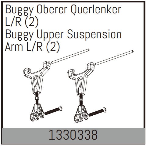 Suspension Arm L/R Buggy Upper (2) (1330338) Absima 1 Suspension Arm L/R Buggy Upper (2) (1330338) Absima